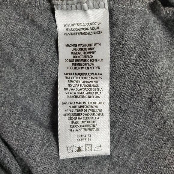 Calvin Klein Performance Women’s Hoodie Tunic Top Size S Gray Asymmetrical Zip L - Picture 5 of 7